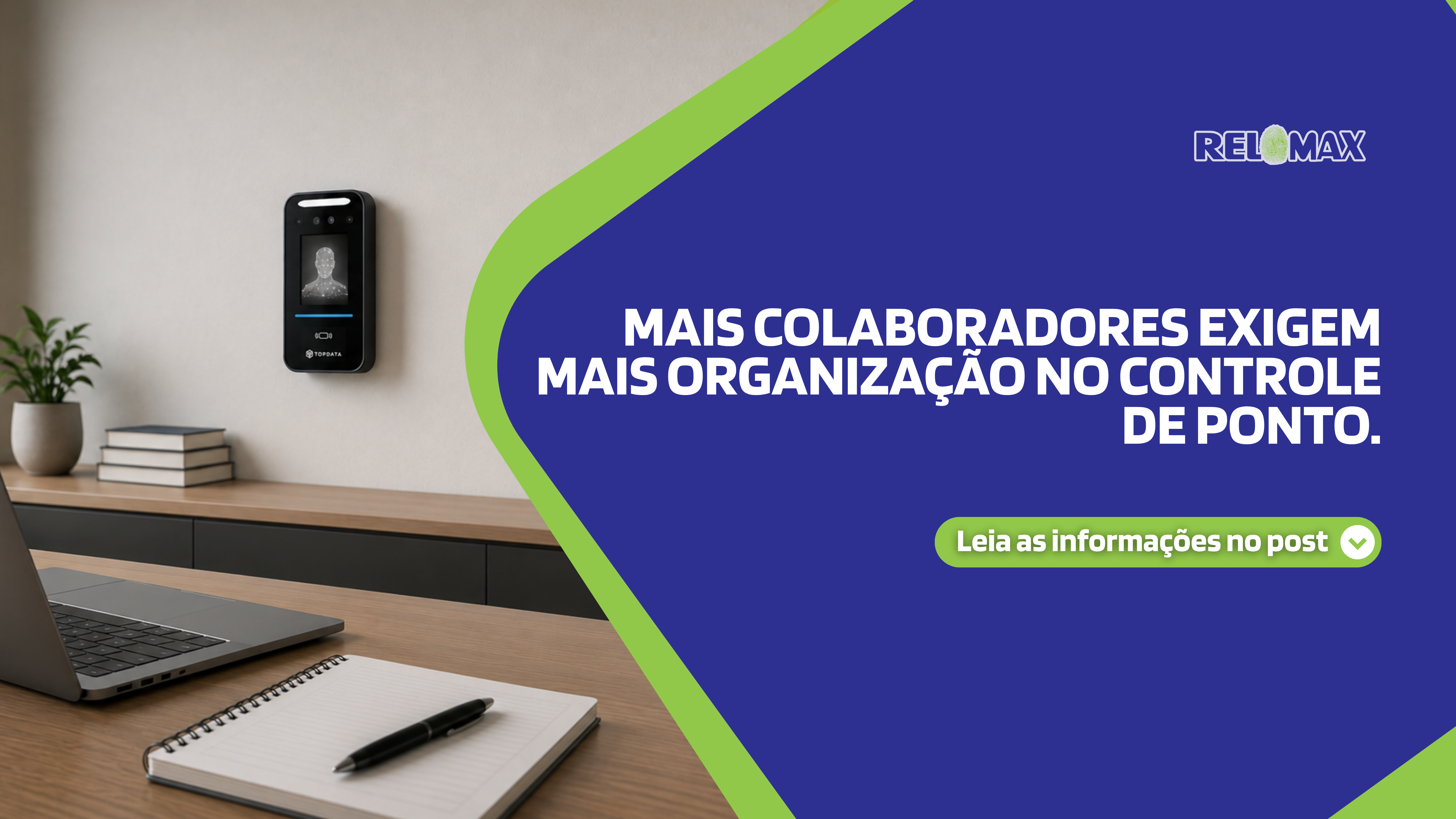 Mais colaboradores exigem mais organização no controle de ponto.