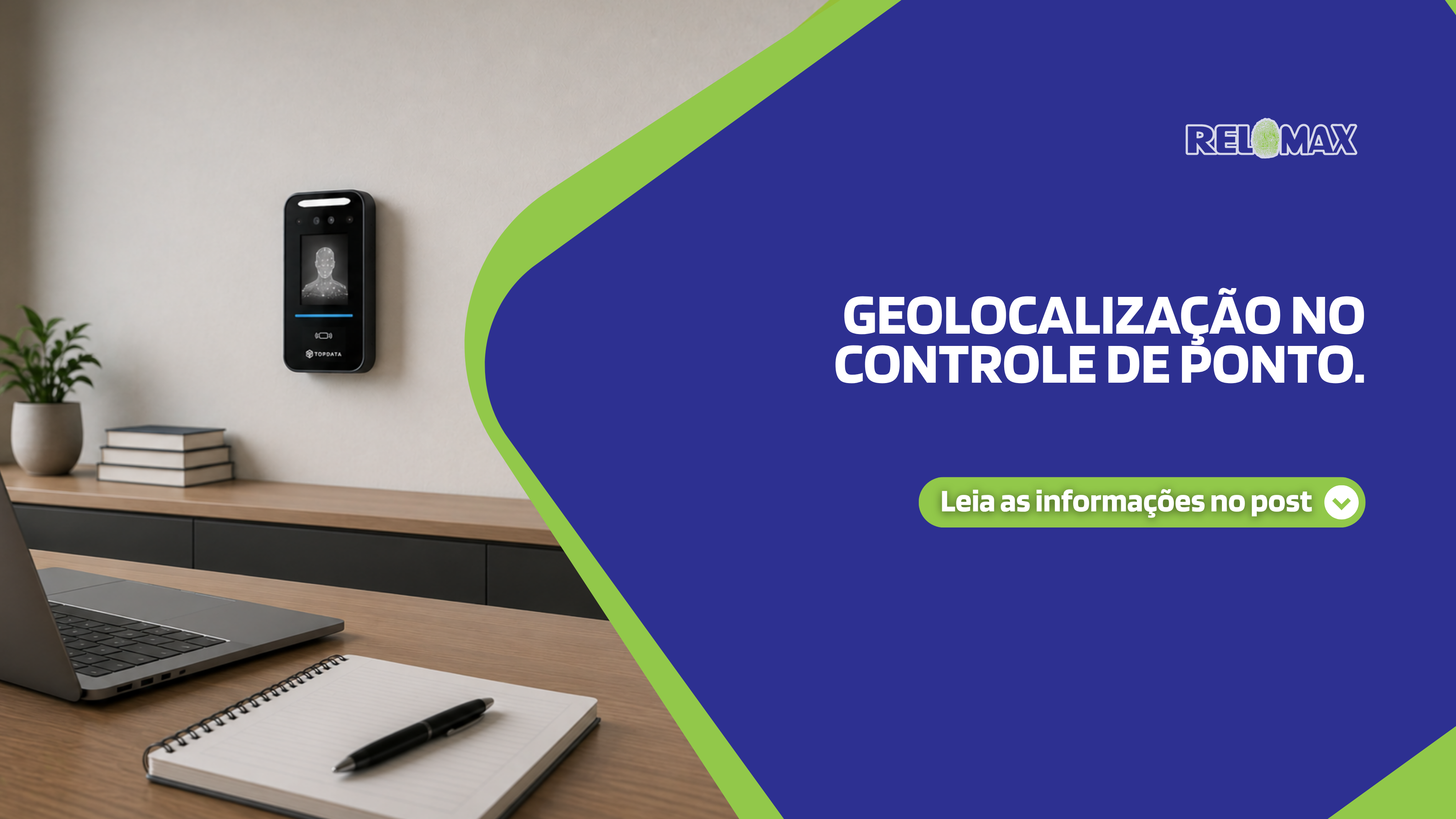 Geolocalização no controle de ponto.